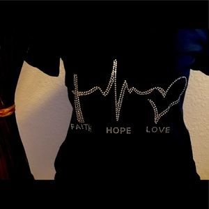 Faith Rhinestone T-shirt